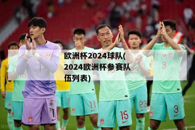 欧洲杯2024球队(2024欧洲杯参赛队伍列表)