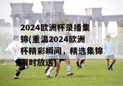 2024欧洲杯录播集锦(重温2024欧洲杯精彩瞬间，精选集锦限时放送)